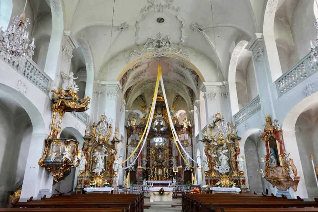 A picture inside the Church of Maria Limbach in Bavarian Germany