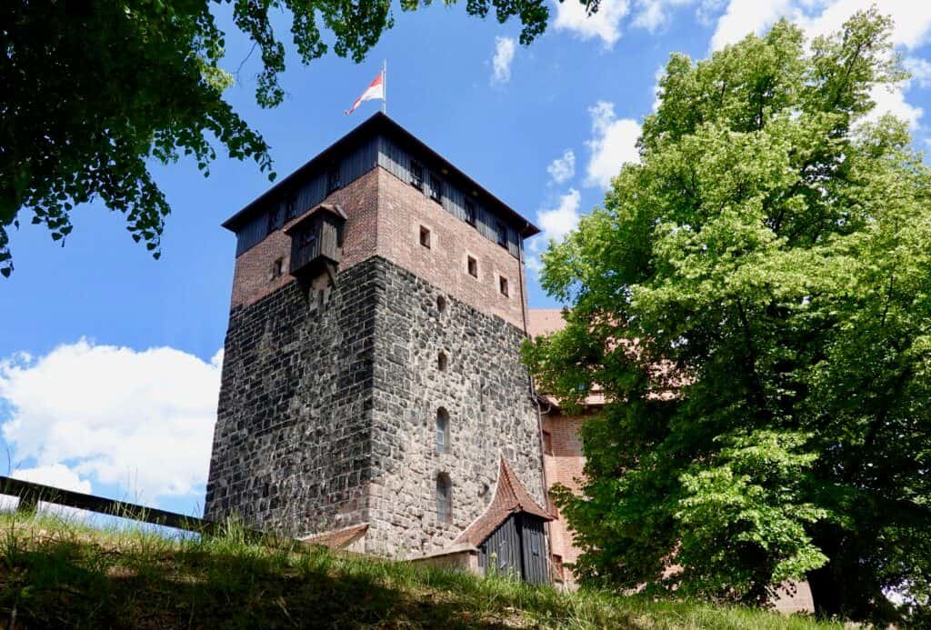A picture of the Imperial Palace in Nuremberg, Germany