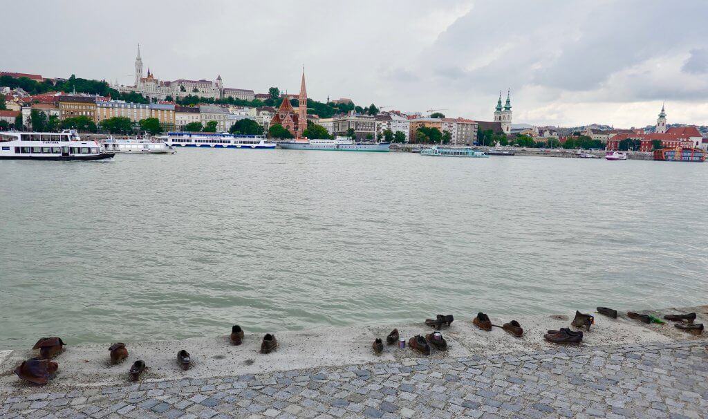 A picture of the Shoes on the Danube in Budapest, Hungary