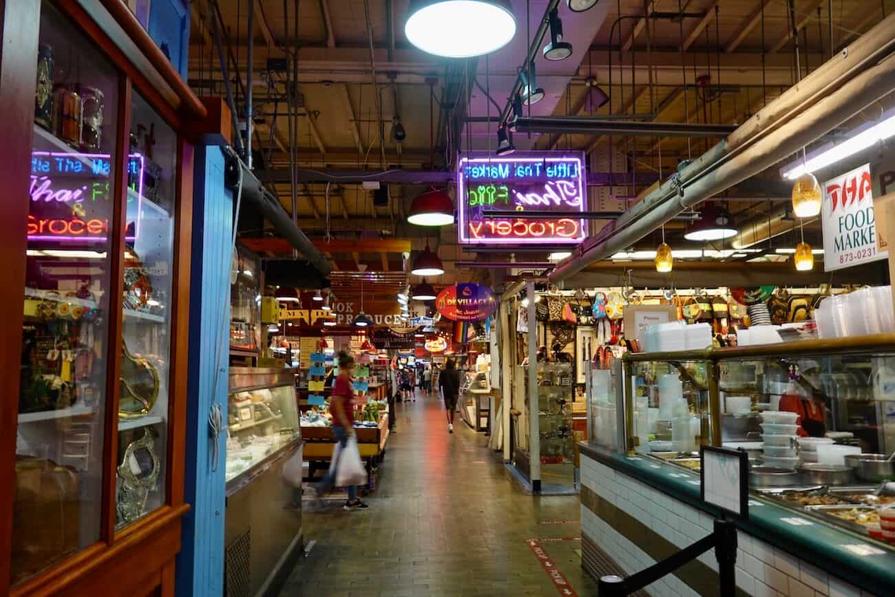 Reading Terminal Market in Philadelphia has many food vendors.