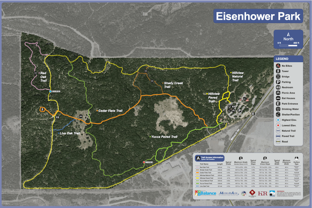 Are Dogs Allowed At Eisenhower Park San Antonio   Eisenhower Park Map 1024x684 