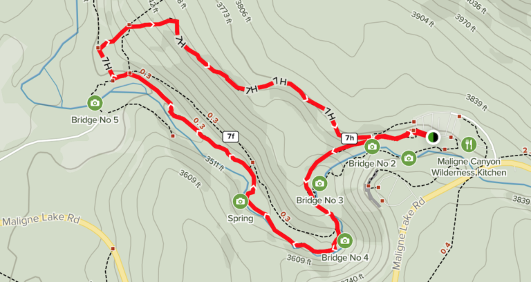 Maligne Canyon Trail Map 768x408 